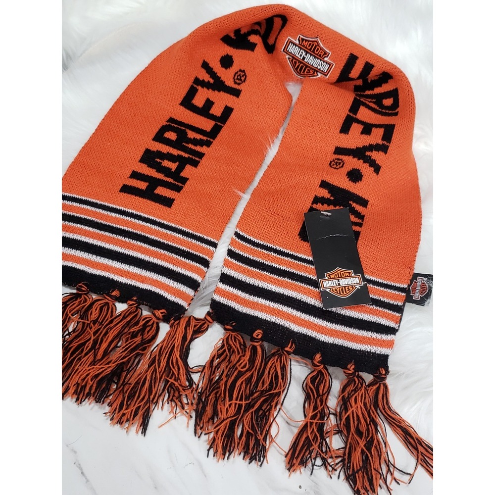 NEW YOUTH KIDS BOYS GIRLS Harley Davidson Knit Winter Scarf Gift